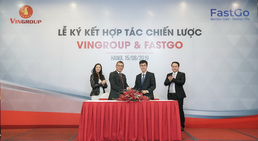 Vingroup hợp tác FastGo tham gia thị trường xe taxi công nghệ 