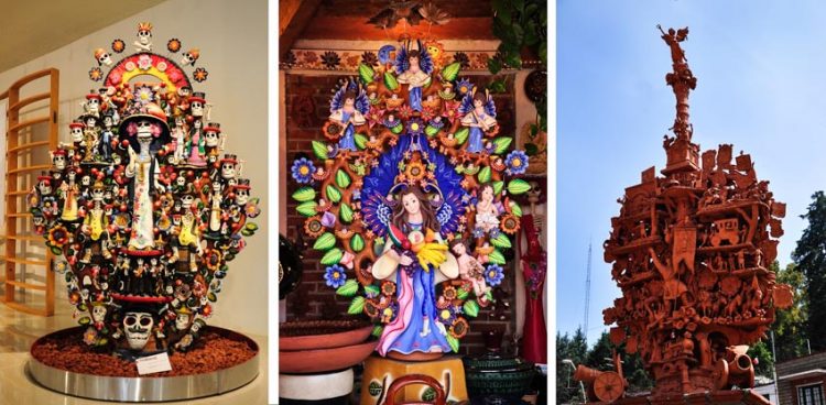 Cây đời trong nghệ phẩm bằng đất sét ở Mexico - 7