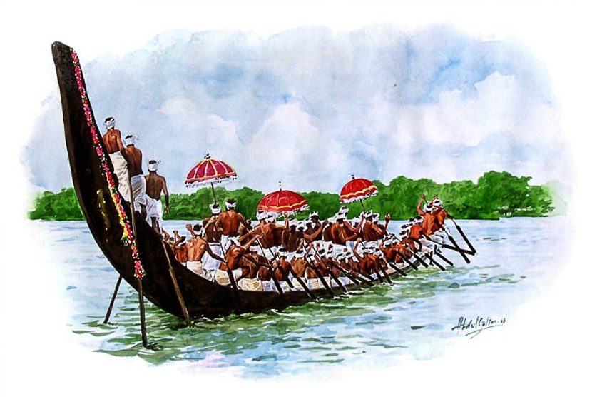 Thuyền rắn và lễ hội đua thuyền Vallom Kalli - 1