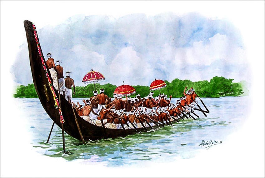 Thuyền rắn và lễ hội đua thuyền Vallom Kalli