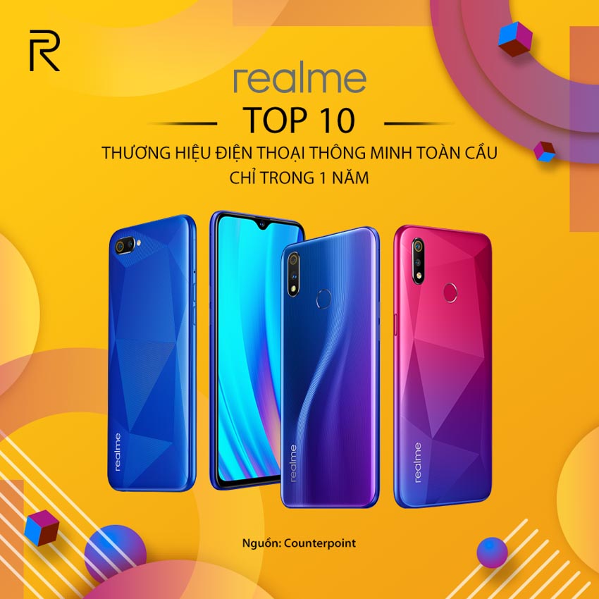 Realme lọt vào Top 10 hãng điện thoại toàn cầu sau hơn 1 năm ra mắt - 2