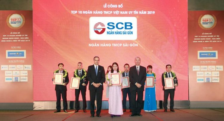 SCB nhận danh hiệu "Top 10 ngân hàng thương mại cổ phần tư nhân uy tín năm 2019"