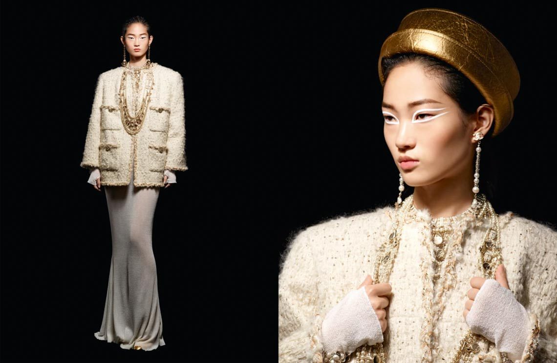 Chiếc nón boater màu gold sành điệu của Chanel được làm từ sợi lá dứa - 4