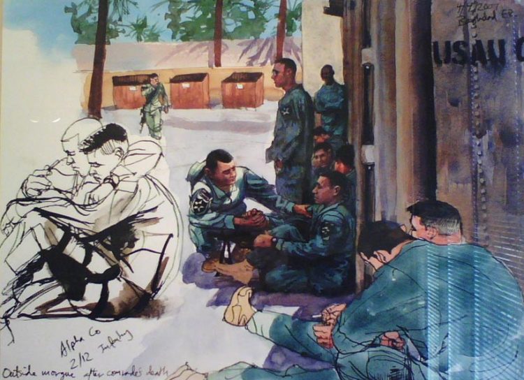 Tranh và ký họa của Steve Mumford về chiến tranh - 4