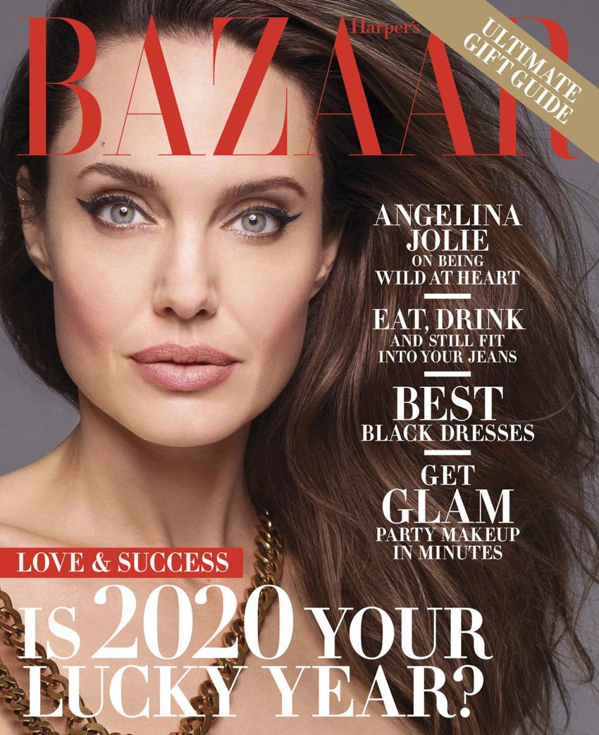 Angelina Jolie bất ngờ khỏa thân trên tạp chí Harper's Bazaar-6