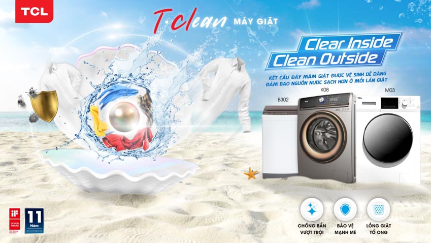 TCL giới thiệu ḍng máy giặt mới T-Clean tại Việt Nam -1