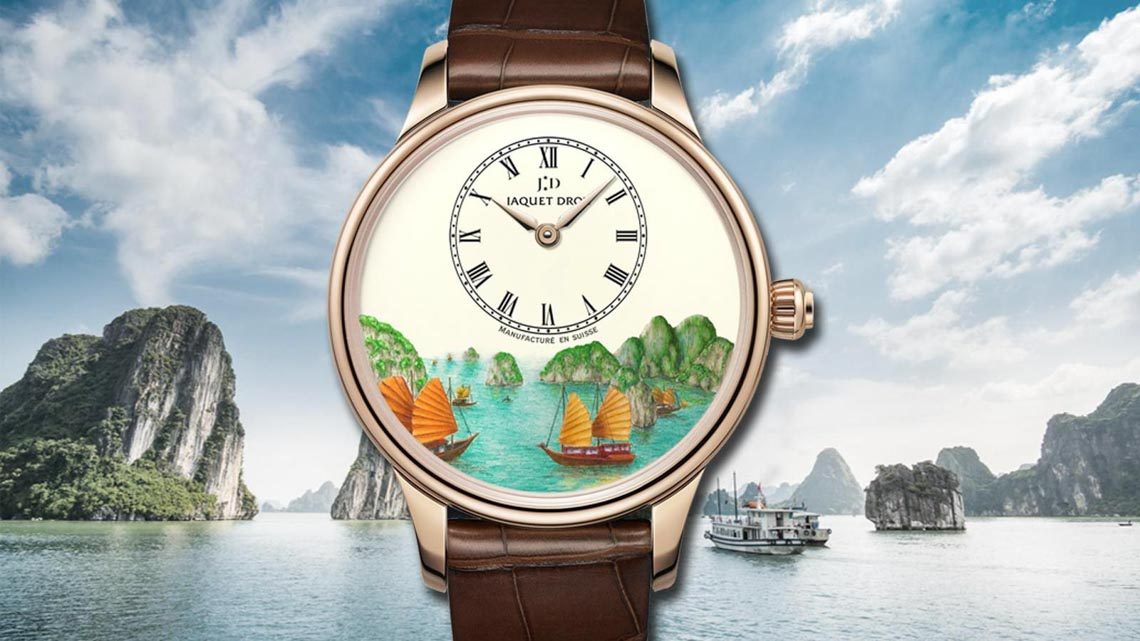 Vịnh Hạ Long xuất hiện trong thiết kế độc bản Petite Heure Minute của Jaquet Droz-1