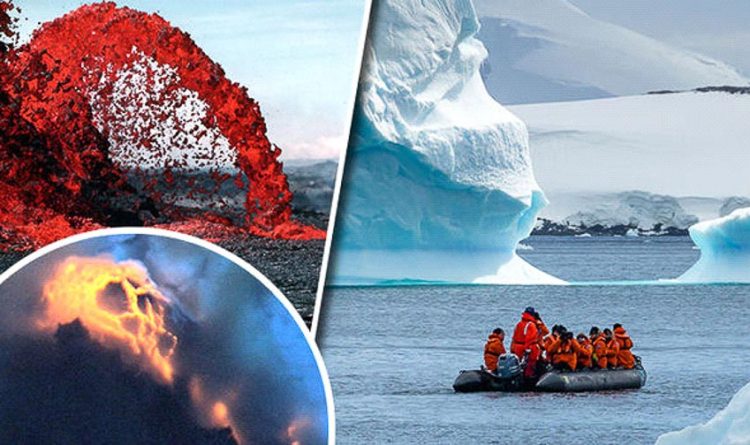 Những ngọn núi lửa khổng lồ ẩn dưới lớp băng Nam cực