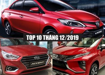 Top 10 mẫu xe bán chạy nhất tháng 12-2019: Toyota Vios chiếm lại Ngôi vương