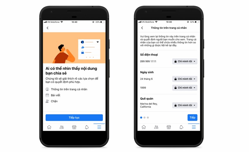 quyền riêng tư trên facebook