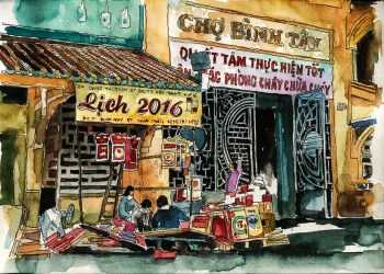 Dấu tích Sài Gòn - Chợ Lớn trong tranh Phạm Công Tâm - 4