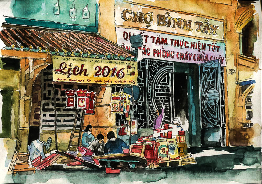 Dấu Tích Sài Gòn - Chợ Lớn Trong Tranh Phạm Công Tâm | Doanhnhanplus.Vn