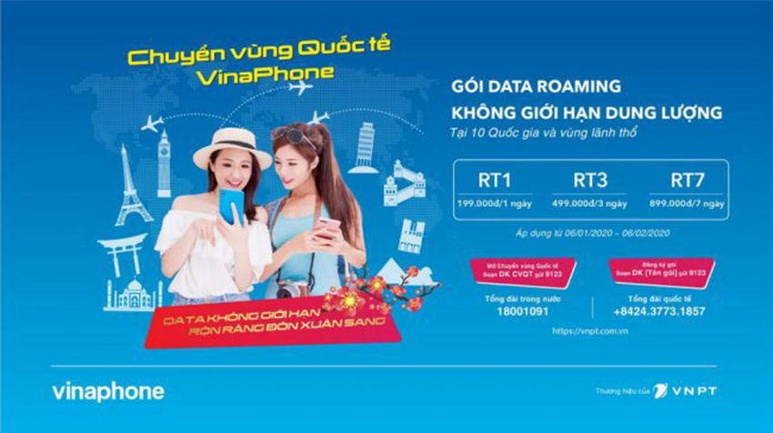 VinaPhone lần đầu tiên ra mắt gói cước Data chuyển vùng quốc tế không giới hạn dung lượng - 2