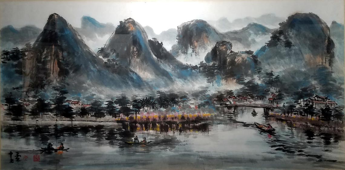 Thái Mặc Niên Hoa: Triển lãm tranh của 5 họa sĩ thủy mặc hàng đầu Sài Gòn -6