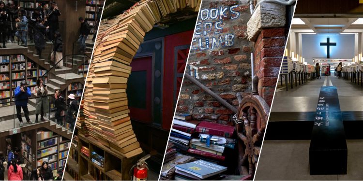 10 hiệu sách tọa lạc tại những nơi độc đáo