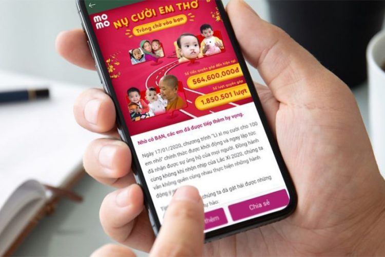 Ví MoMo dẫn đầu ứng dụng tài chính có nhiều người sử dụng năm 2019