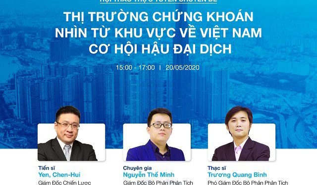 Chứng khoán Yuanta tổ chức hội thảo trực tuyến chia sẻ cơ hội đầu tư hậu đại dịch