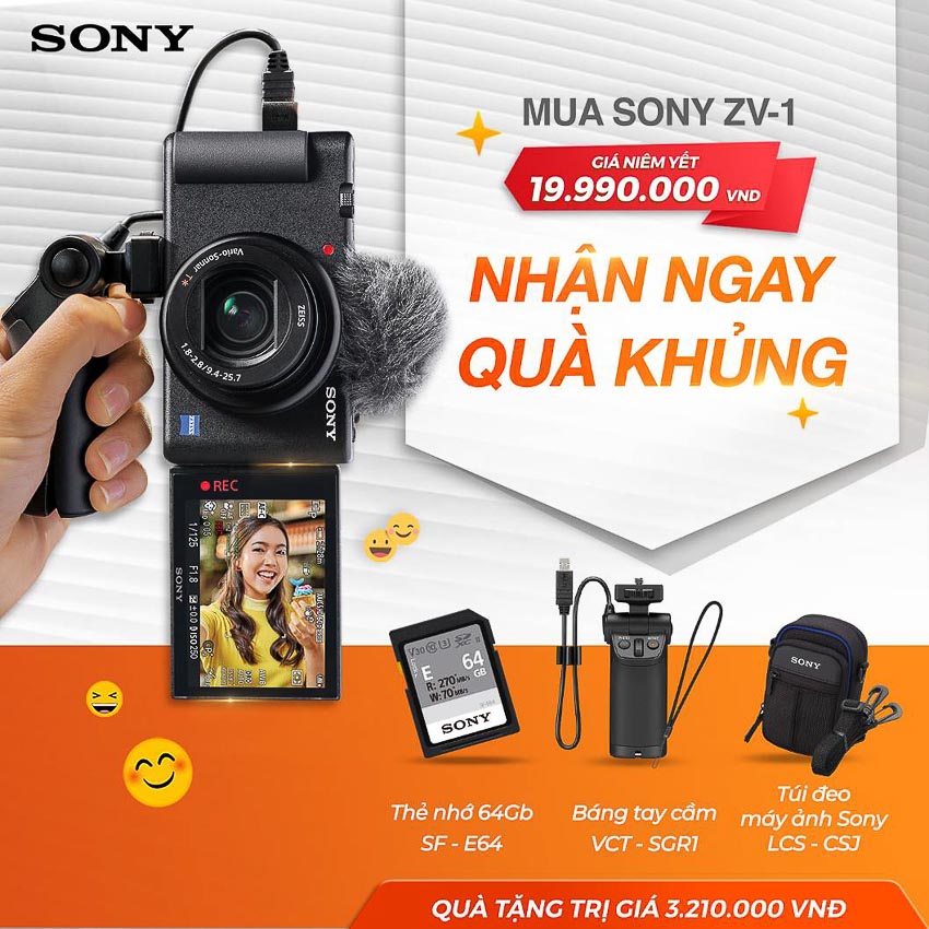 Sony giới thiệu camera nhỏ gọn ZV-1 dành cho nhà sáng tạo video - 1