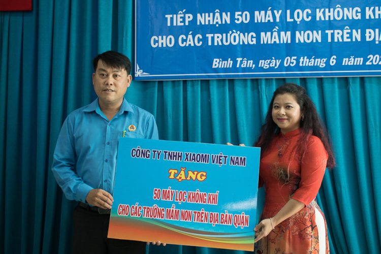 Xiaomi Việt Nam tặng 50 máy lọc không khí cho các trường mầm non trên địa bàn quận Bình Tân - 1