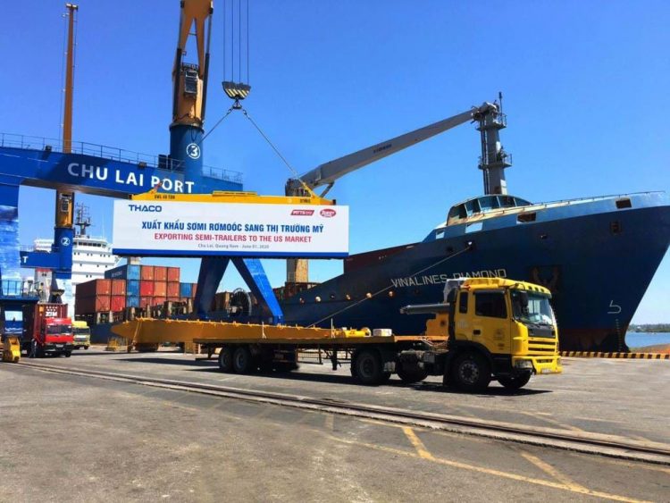 Thaco tiếp tục xuất khẩu sơmi rơmoóc sang Mỹ - 1