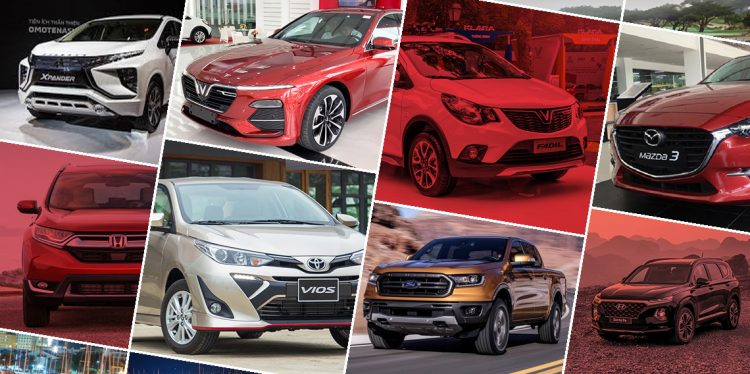 Top xe bán chạy tháng 5/2020