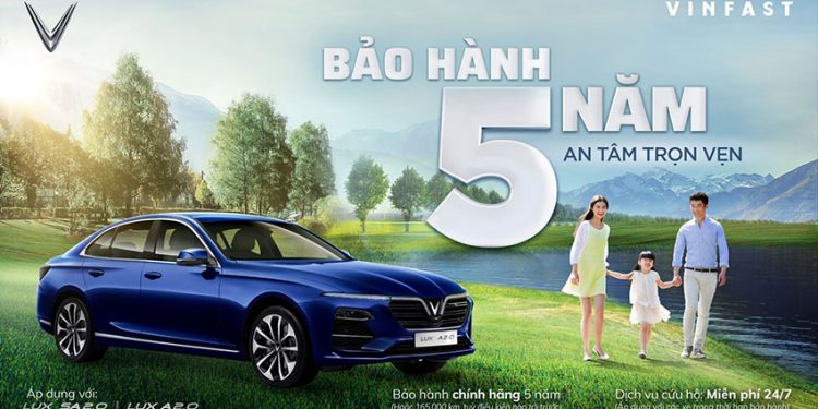 Vinfast triển khai chương trình “Trước bạ 0 đồng - Bảo hành 5 năm” cho dòng xe Lux