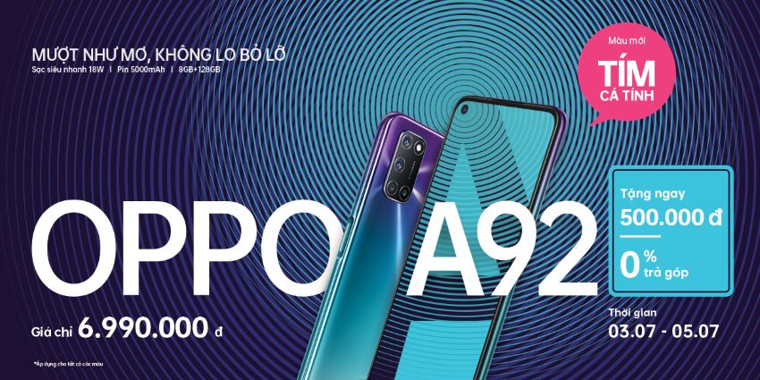 OPPO A92 Tím 