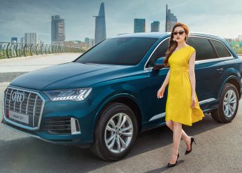 Á hậu Dương Tú Anh rực rỡ bên Audi Q7 vừa ra mắt tại Việt Nam - 2
