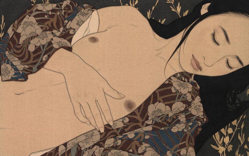 Ikenaga Yasuaki, hoạ sĩ đương đại hồi sinh dòng tranh bijinga của Nhật Bản -7