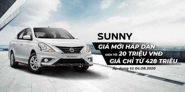 Nissan Sunny có giá mới và ưu đãi tháng 8 cho các dòng xe Nissan