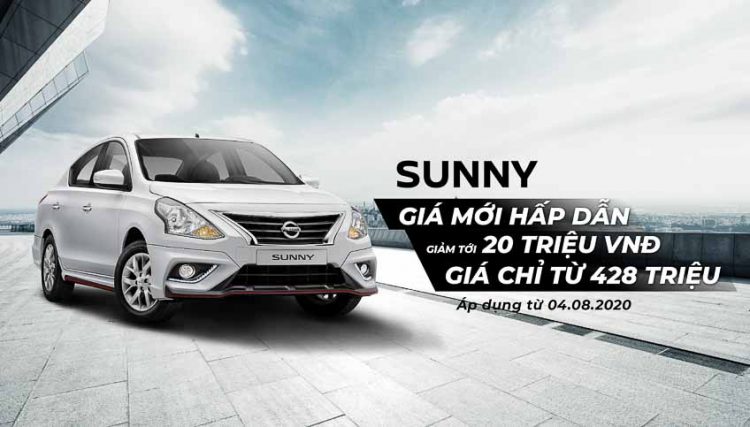 Nissan Sunny có giá mới và ưu đãi tháng 8 cho các dòng xe Nissan