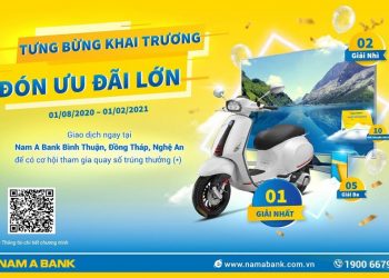 Cơ hội trúng thưởng lớn khi giao dịch tại Nam A Bank