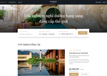 Giao diện nền tảng đặt phòng Atastay - 2