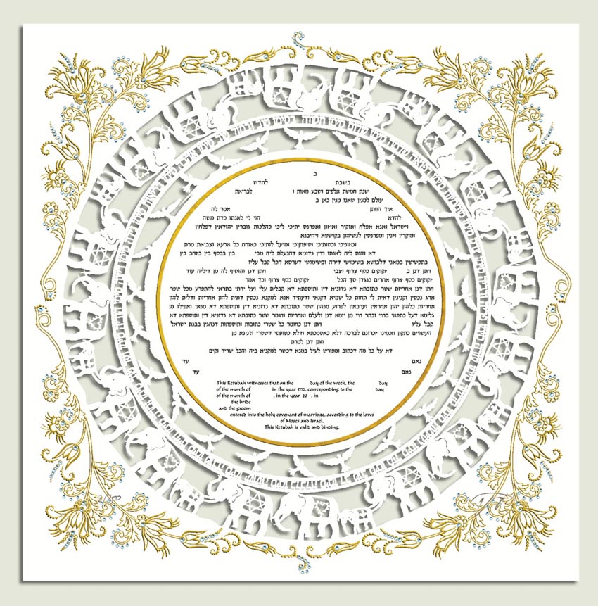 Khế ước tiền hôn nhân Ketubah -12