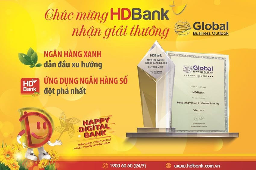 Ngân hàng số, ngân hàng xanh HDBank tiếp tục nhận giải thưởng quốc tế -1