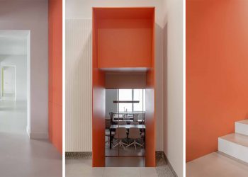 Dự án FG OFF – Một văn phòng không gian hình học màu cam