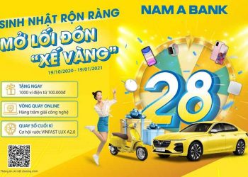 Rước 'xế vàng' cùng ngàn ưu đãi mừng sinh nhật Nam A Bank