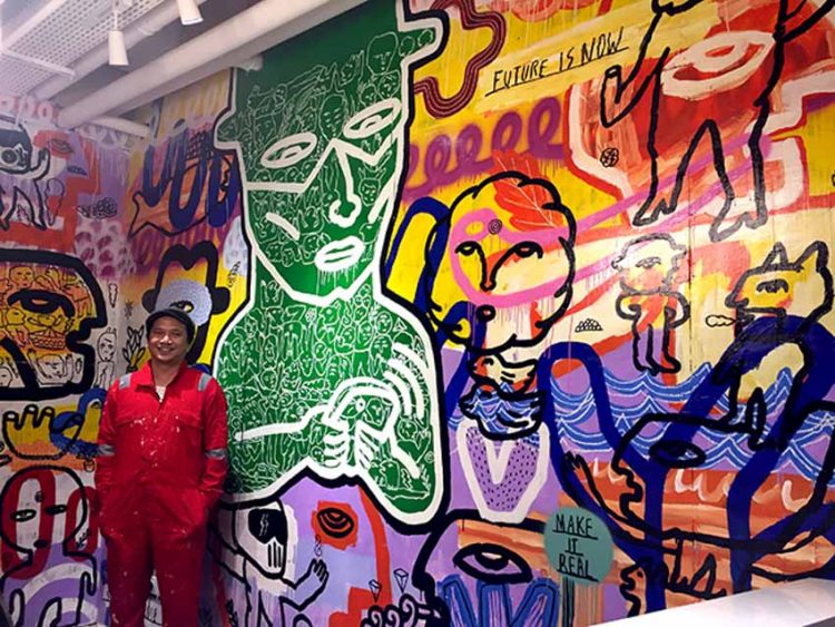 Âm nhạc khiến hội họa của Soni Irawan trở nên thăng hoa và ngẫu nhiên -1