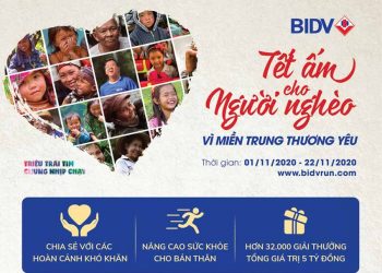 BIDV tổ chức giải chạy 'Tết ấm cho người nghèo – Vì miền Trung thương yêu'