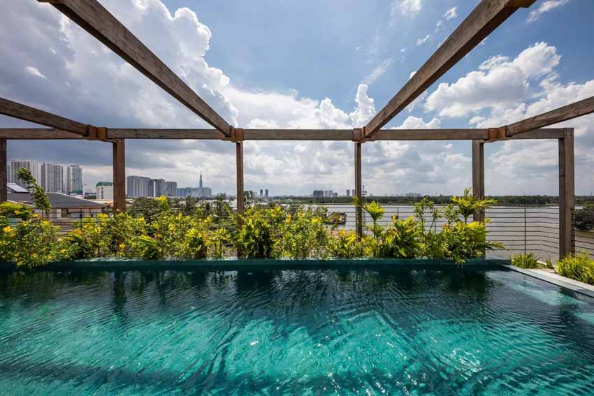 Ngắm 'resort tại gia' trên khu đất 200 m2 ven sông Sài Gòn -14