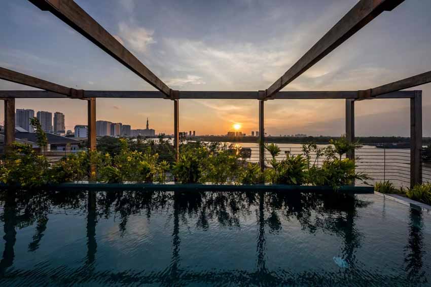Ngắm 'resort tại gia' trên khu đất 200 m2 ven sông Sài Gòn -16