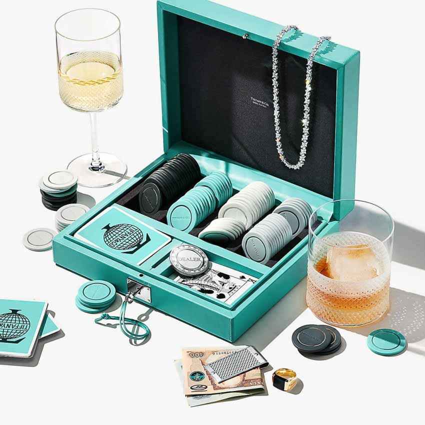 Ý tưởng quà giáng sinh từ Tiffany & Co: bộ bài Poker, mạt chược bằng bạc ròng! -4