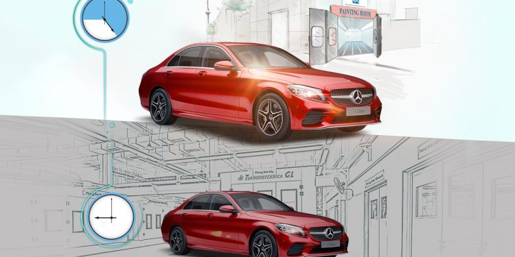 Dịch vụ “Sơn nhanh trong ngày” dành cho xe sang