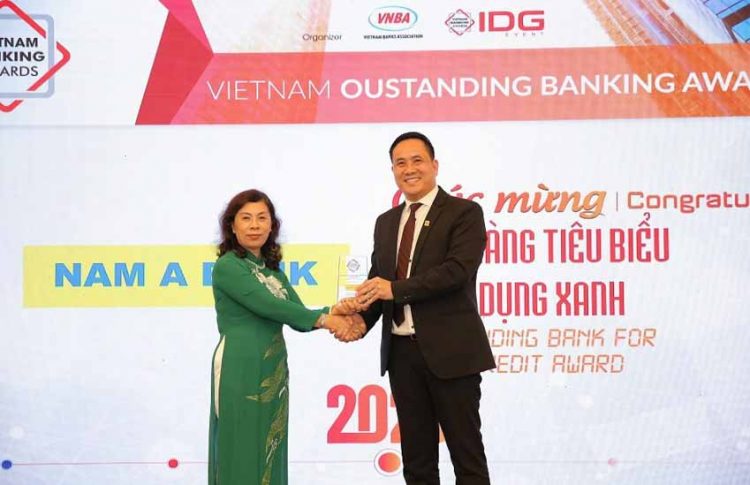 Nam A Bank tiếp tục nhận giải thưởng 'Ngân hàng tiêu biểu về Tín dụng xanh' năm 2020