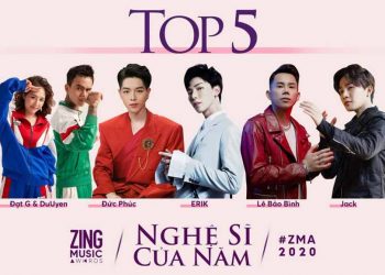 Jack thống trị danh sách đề cử Top 5 Zing Music Awards 2020