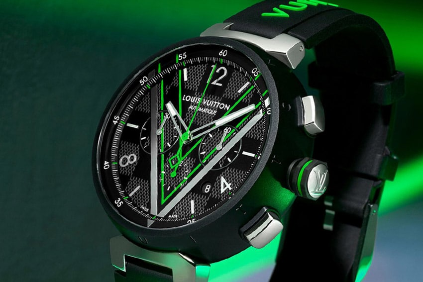 Louis Vuitton giới thiệu đồng hồ Tambour Damier Graphite Race - 2