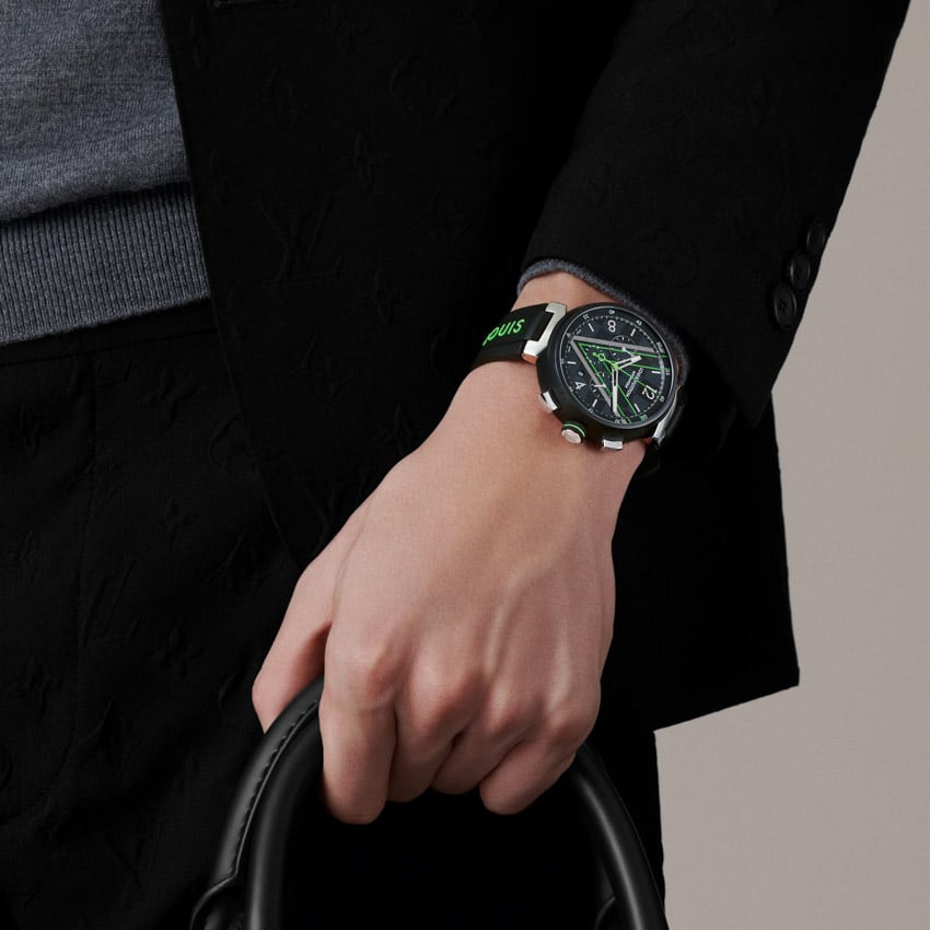 Louis Vuitton giới thiệu đồng hồ Tambour Damier Graphite Race - 3