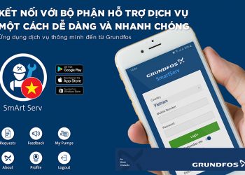 Ứng dụng SmArt Serv của Grundfos giúp người dùng kết nối dễ dàng và nhanh chóng với bộ phận hỗ trợ dịch vụ