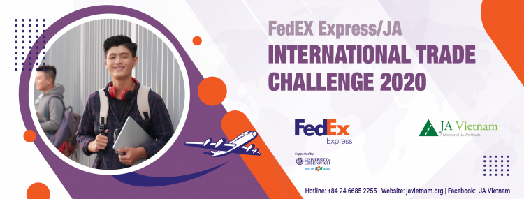 Chung kết cuộc thi Thách thức thương mại quốc tế FedEx Express/JA ITC Việt Nam 2020
