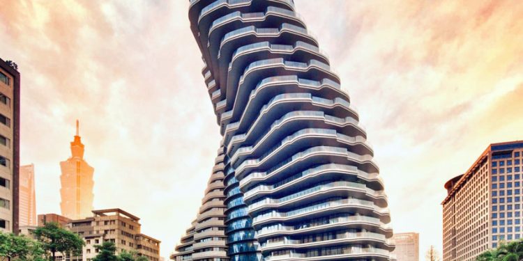 Tòa nhà tháp xoắn chứa hàng chục ngàn cây xanh ở Đài Bắc